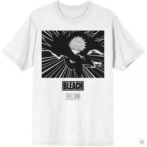 NEW Bleach Anime Cartoon Official Bootleg Character Men's White Graphic Tee